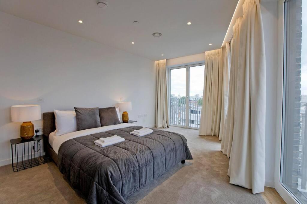 Kings Cross 2 Bed With City Views, Ac, Balcony Apartment London Exterior photo