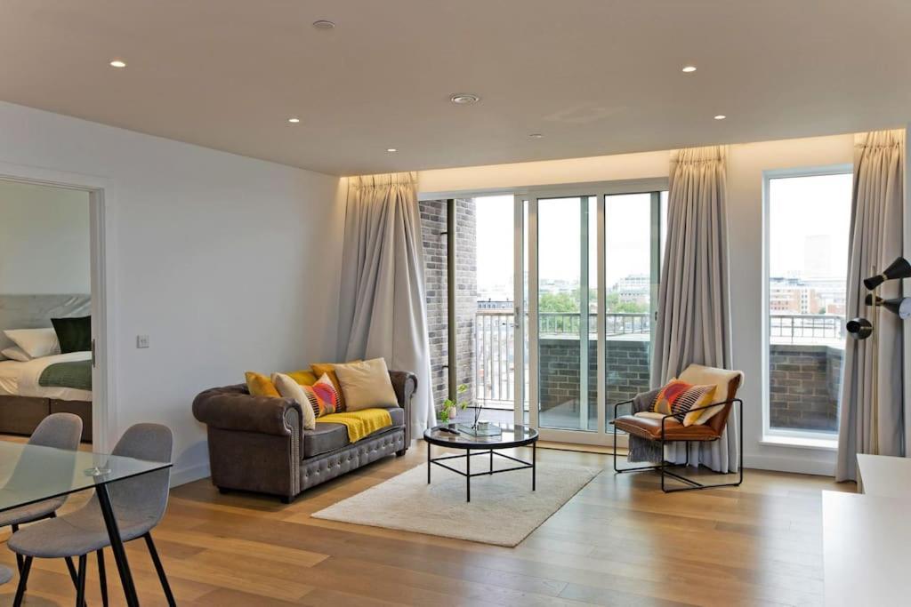 Kings Cross 2 Bed With City Views, Ac, Balcony Apartment London Exterior photo