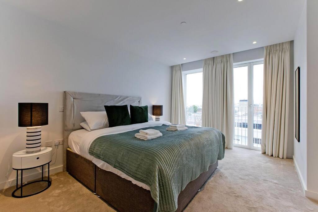 Kings Cross 2 Bed With City Views, Ac, Balcony Apartment London Exterior photo