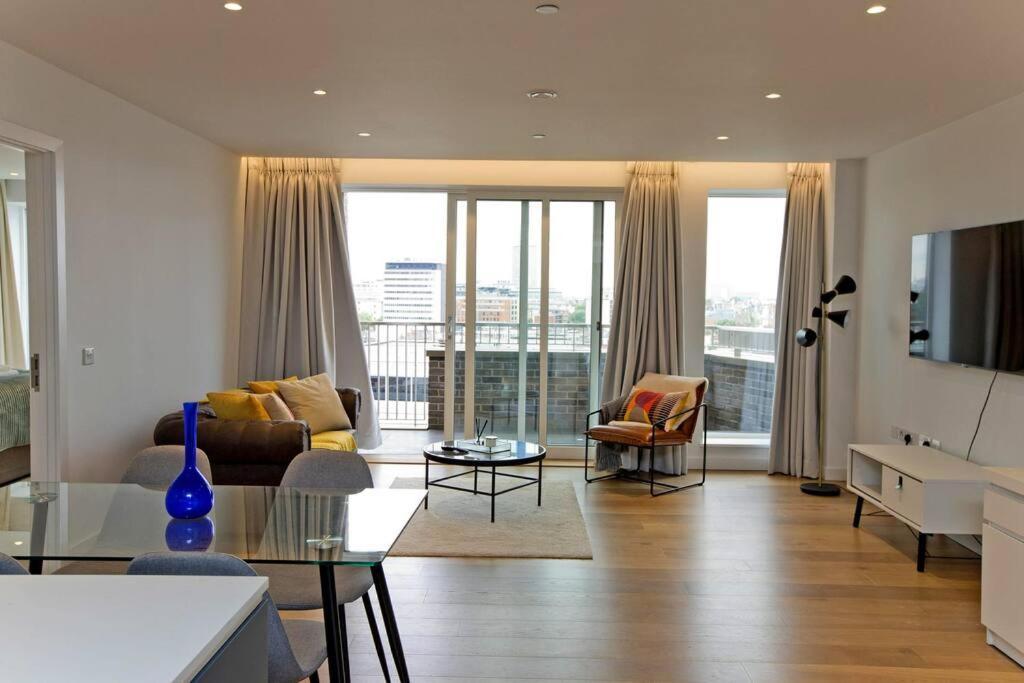 Kings Cross 2 Bed With City Views, Ac, Balcony Apartment London Exterior photo